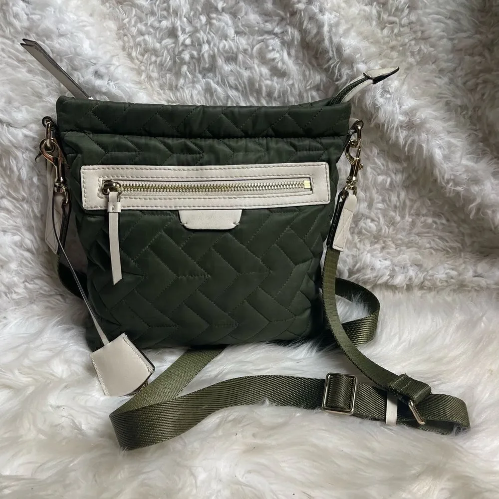 Radley London  Finsbury Park Fabric olive green Quilted Small Crossbody Bag